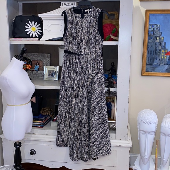 dororhee schumacher Dresses & Skirts - Dorothee schumacher 2 black tweed asymmetrical midi dress